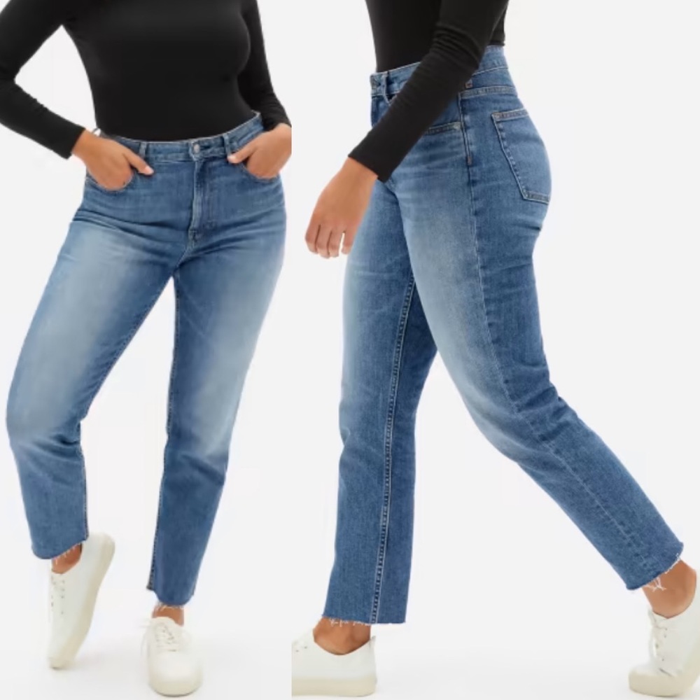 EVERLANE NWOT Cheeky Jean Straight Crop Size 33
